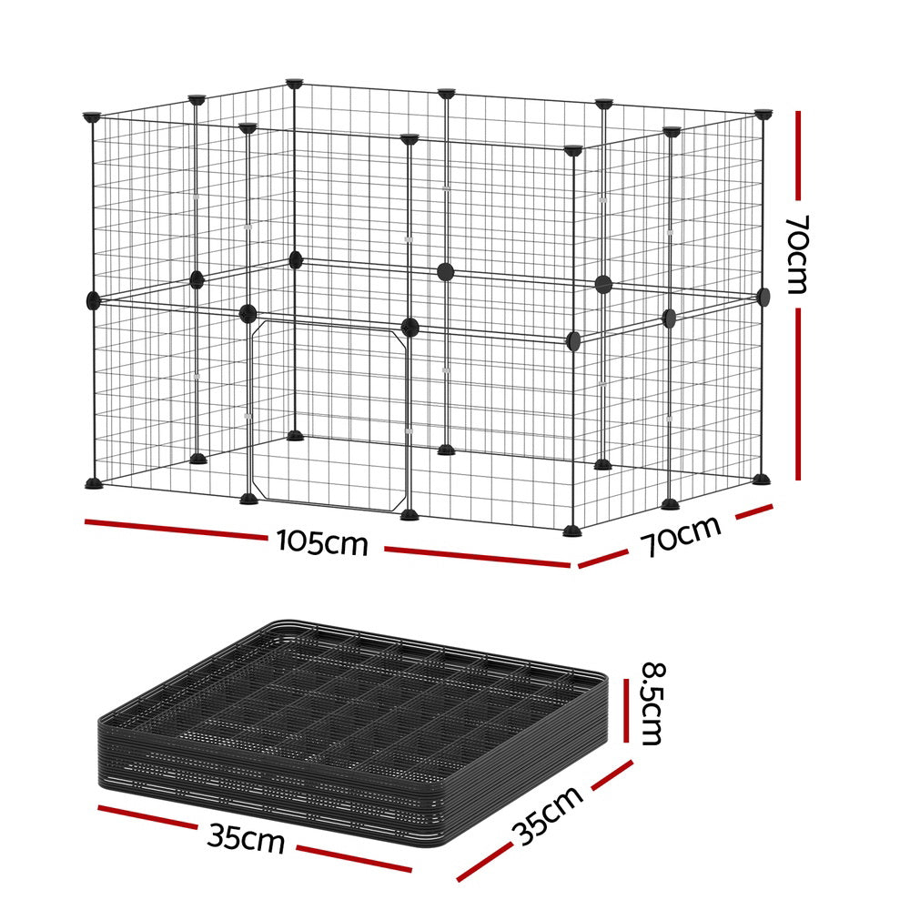Pet 20-Panel Dog Playpen – Foldable Metal Pet Fence & Puppy Enclosure