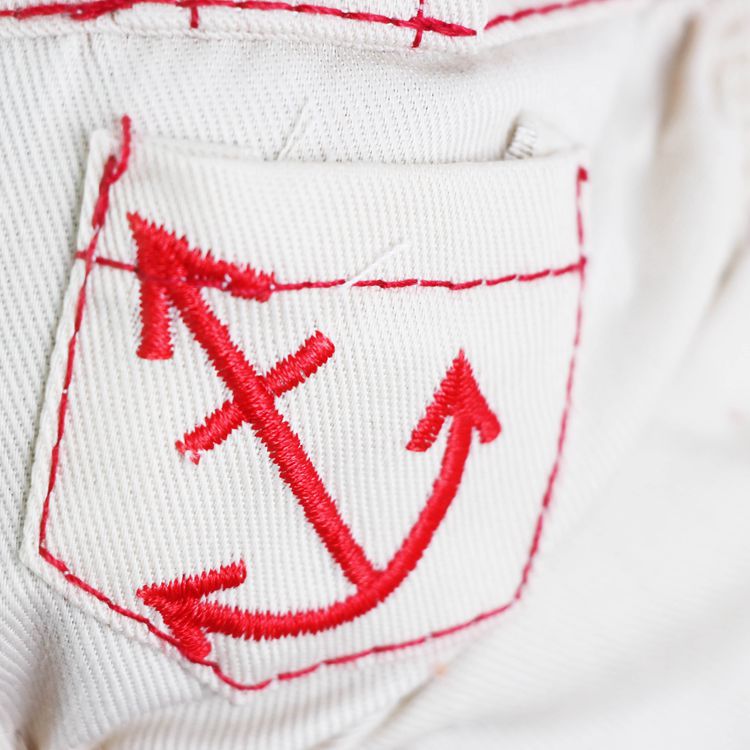 Red Cute Sailor Dog Outfit - Striped Shirt & Anchor Overalls for Small Dogs (Size : XL )