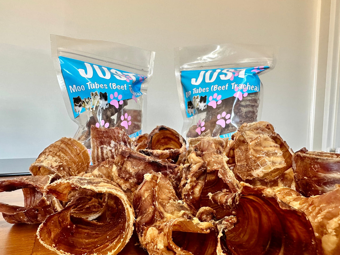 1x Just Moo Tubes (Beef Trachea)