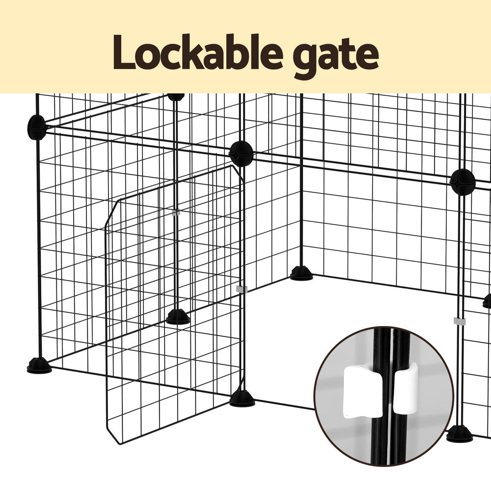 Pet 20-Panel Dog Playpen – Foldable Metal Pet Fence & Puppy Enclosure