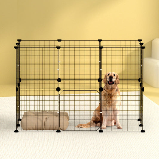 Pet 20-Panel Dog Playpen – Foldable Metal Pet Fence & Puppy Enclosure