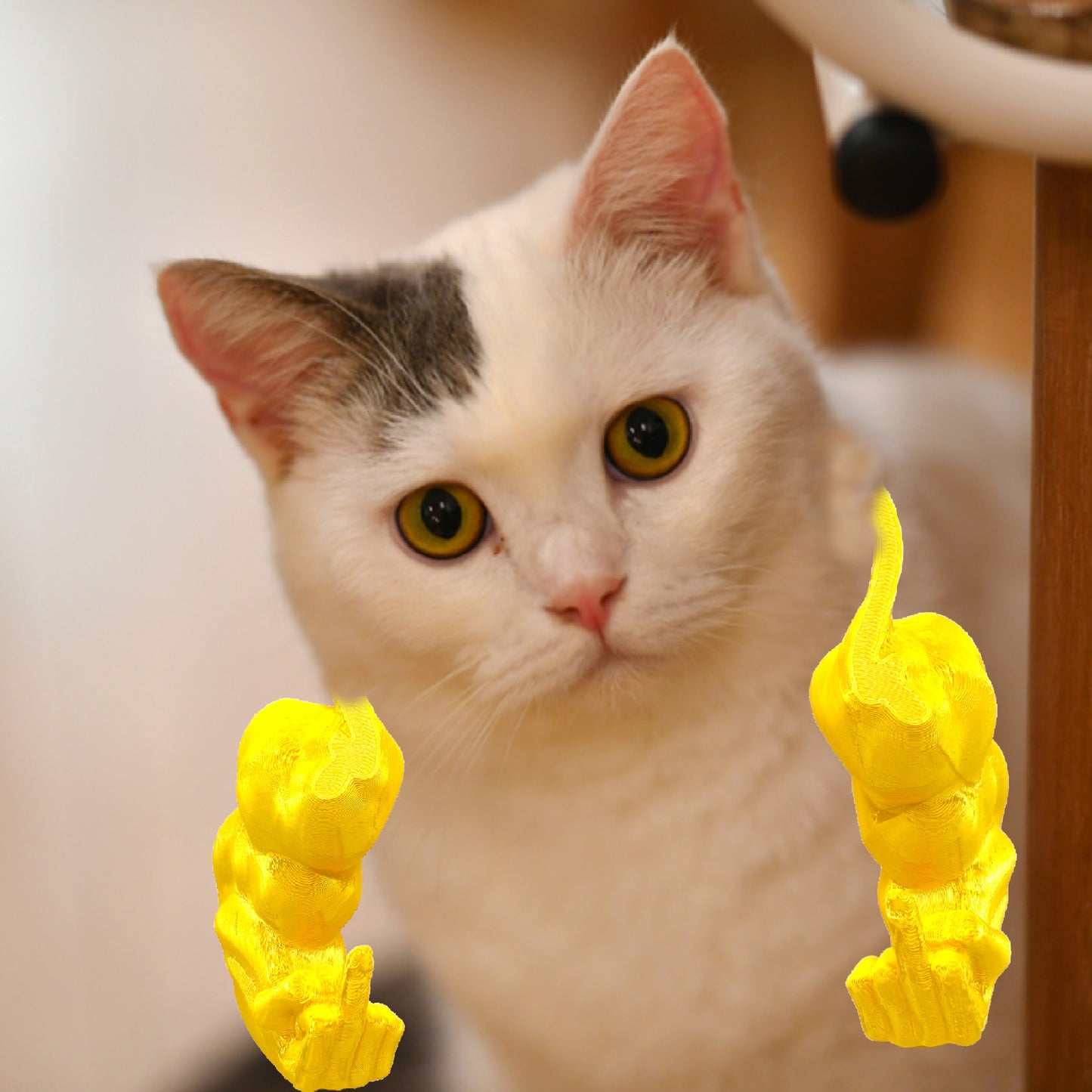 2pc Hilarious Muscle Arm Pet Costume Prop - Funny Novelty Arms for Cats & Small Dogs(Red)