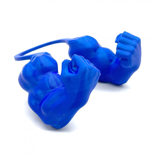 2pc Hilarious Muscle Arm Pet Costume Prop - Funny Novelty Arms for Cats & Small Dogs(Blue)