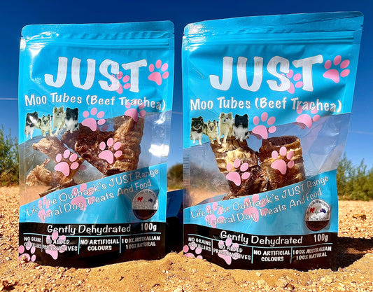 1x Just Moo Tubes (Beef Trachea)