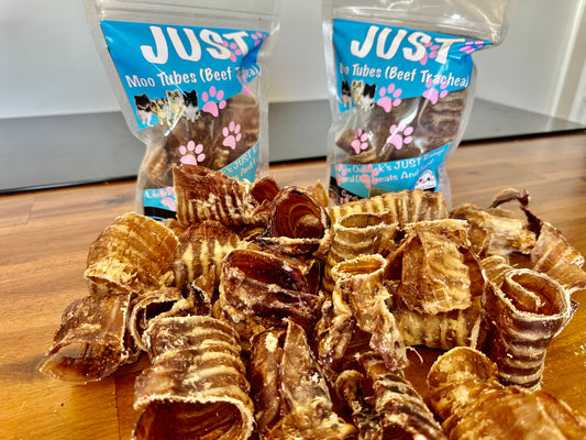 1x Just Moo Tubes (Beef Trachea)